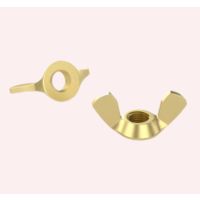Metric Brass Wing Nuts DIN 315 M3-M20, Hand Tightening Thumb Nuts for Industrial Machinery Equipment and Furniture Assembly Applications